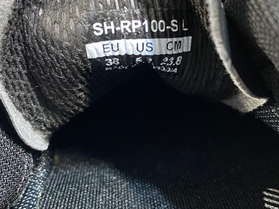 KG413 シマノ SHIMANO RP1 SHRP100-S L ビンディングシューズ 3穴 ブラック EU38 ※ペン字あり