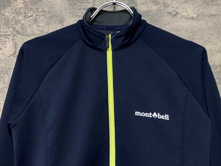 KJ048 モンベル mont-bell 長袖 サイクルジャージ 紺 S