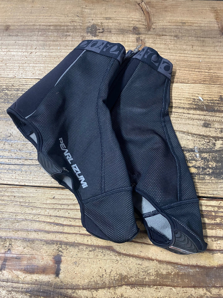 KJ162 パールイズミ PEARL iZUMi シューズカバー 黒 XL WINDBREAK 穴開き