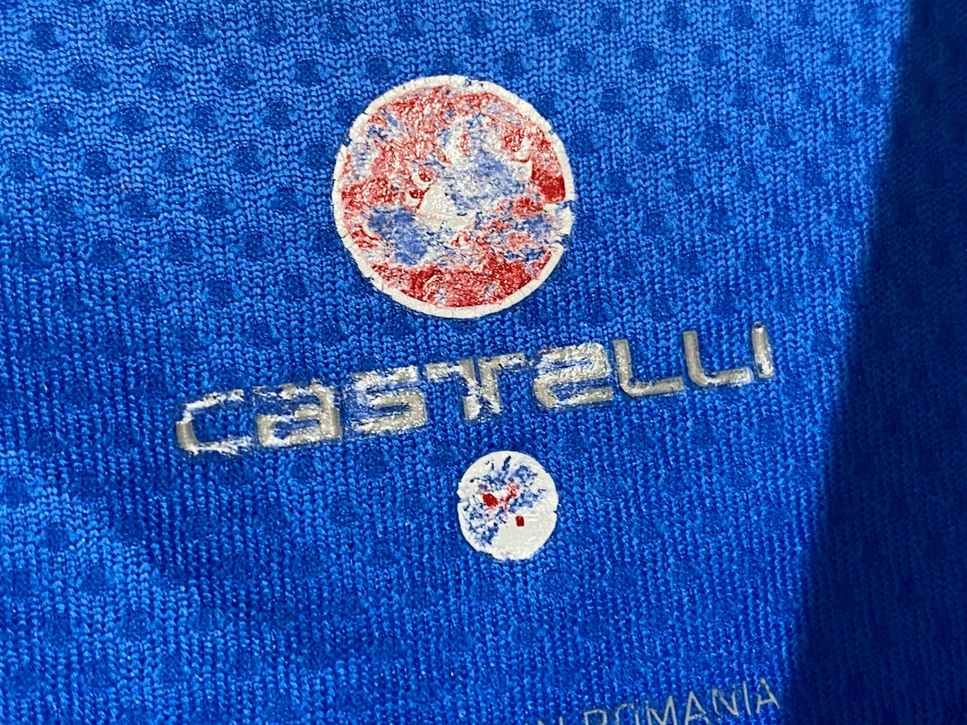 KB550 カステリ CASTELLI GARMIN 半袖 サイクルジャージ 青 M