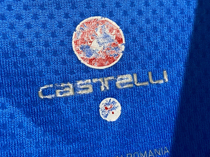 KB550 カステリ CASTELLI GARMIN 半袖 サイクルジャージ 青 M