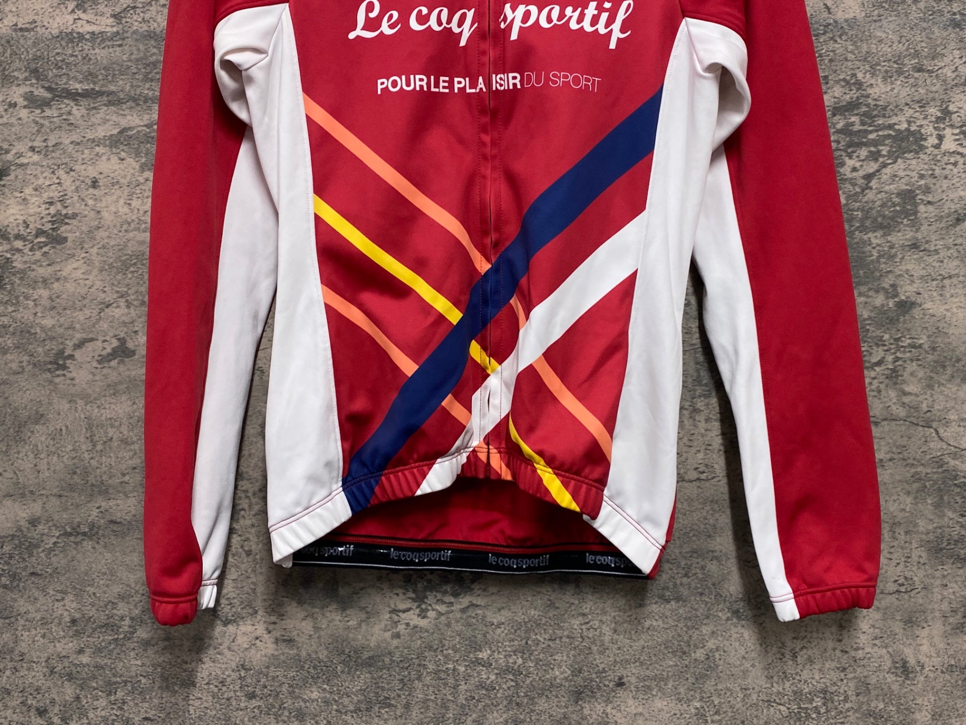 JW616 ルコックスポルティフ le coq sportif 長袖サイクルジャージ 赤