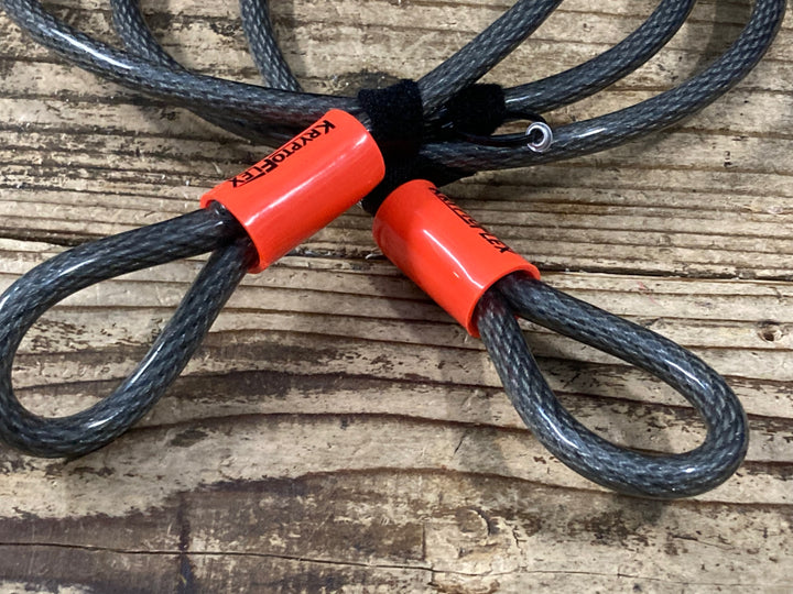 KP740 クリプトナイト KRYPTONITE フレックスケーブル ワイヤー錠 オレンジ