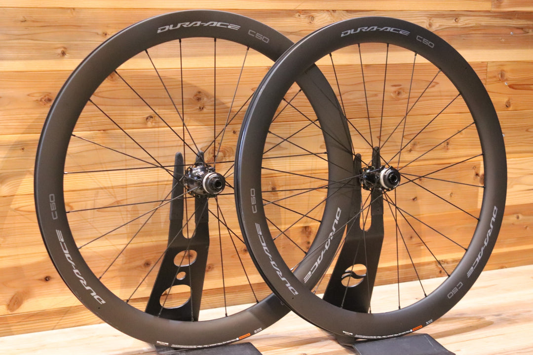 未走行品！ シマノ SHIMANO デュラエース DURA-ACE WH-R9270-C50-TL 12S 21C カーボン チューブレス ロードバイク ホイールセット 【広島店】