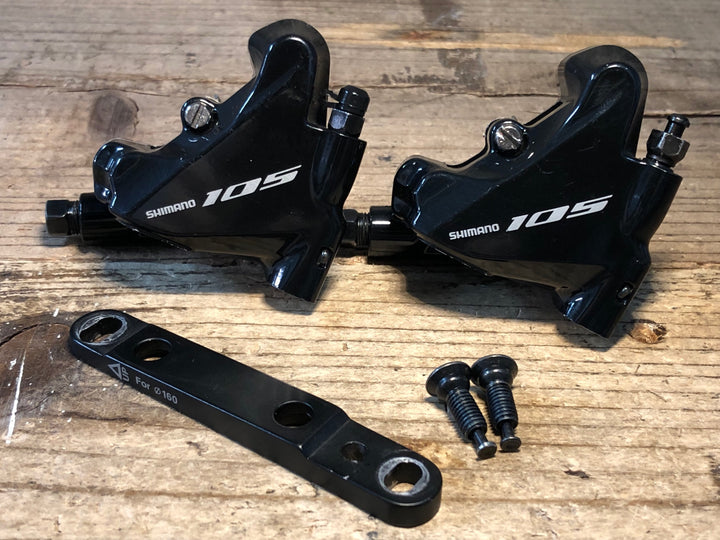 IV159 シマノ SHIMANO 105 BR-R7070 油圧 ディスクブレーキ キャリパーセット