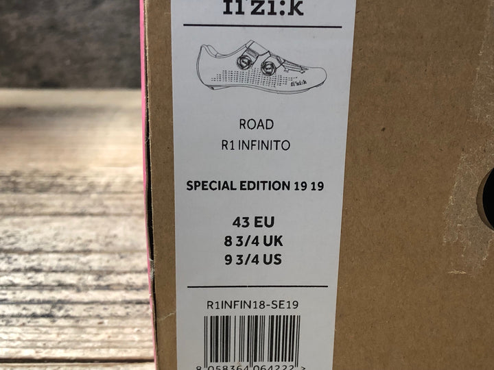 KC531 フィジーク fizik INFINITO R1 SPECIAL EDITION 19 19 ビンディングシューズ 3穴 リフレクト ピンク EU43 未使用