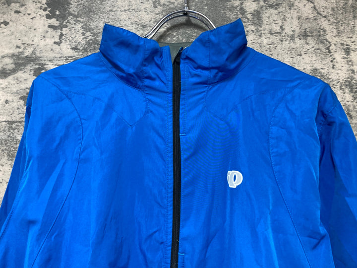 KB233 パールイズミ PEARL iZUMi 長袖 ジャケット 青 L ※反射部劣化 ほつれ