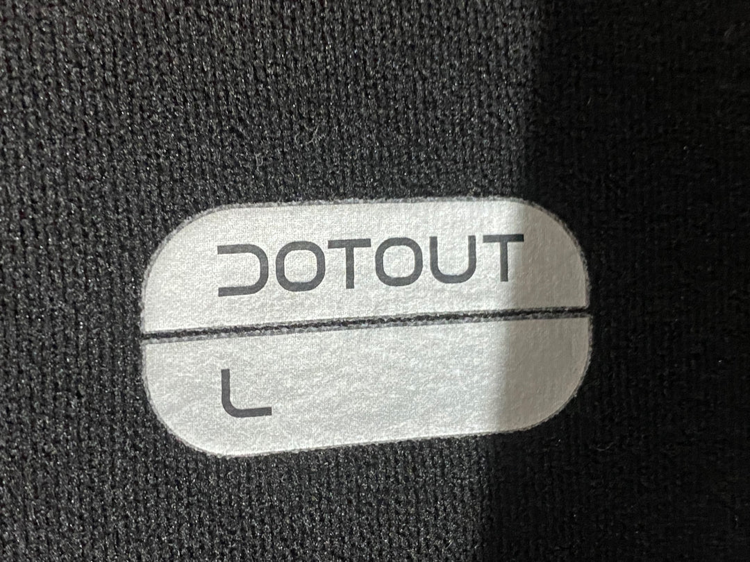 KP710 ドットアウト DOTOUT 長袖 サイクルジャケット 黒 赤 グレー L 裏起毛