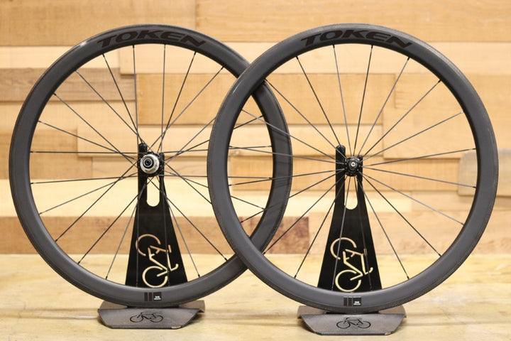 トーケン TOKEN C45 RESOLUTE クリンチャー カーボン ホイールセット シマノ 12/11S 【立川店】