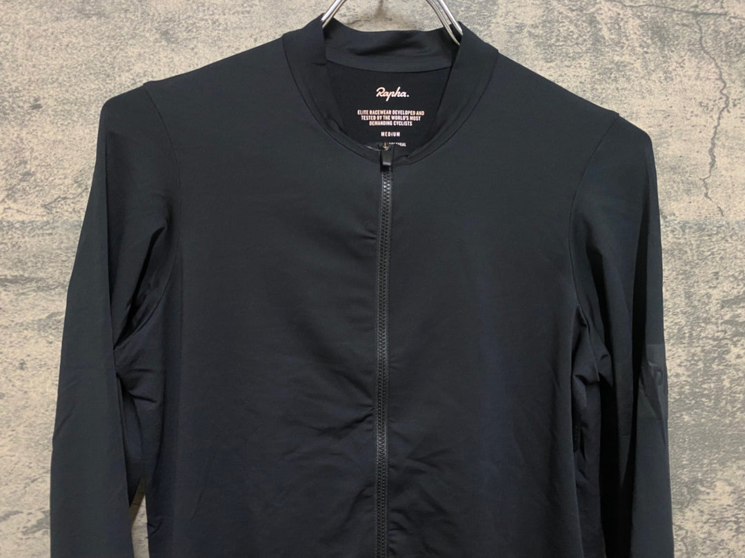 JQ225 ラファ Rapha PRO TEAM LONG SLEEVE MIDWEIGHT JERSEY 長袖 サイクルジャージ 黒 M