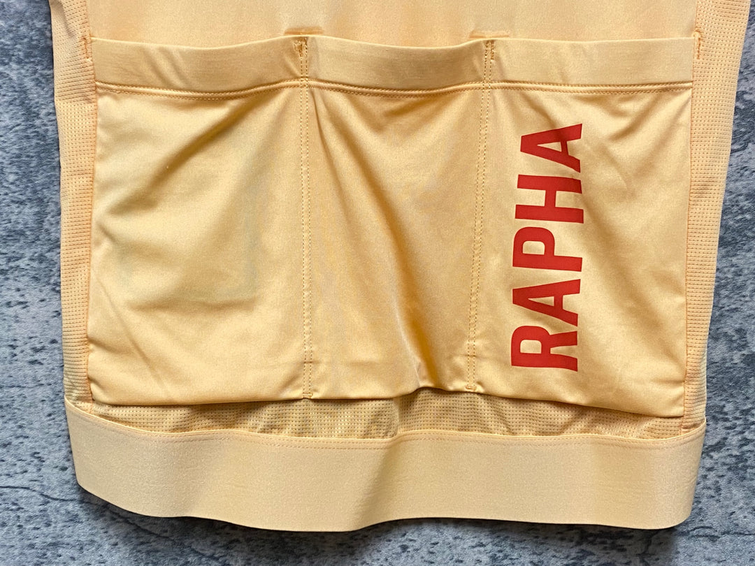 KC222 ラファ Rapha PRO TEAM TRAINING JERSEY 半袖 サイクルジャージ オレンジ S