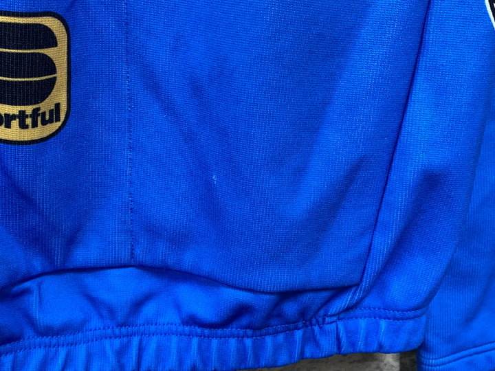 JS666 スポーツフル SPORTFUL ITALIA 長袖 サイクルジャージ 青 M