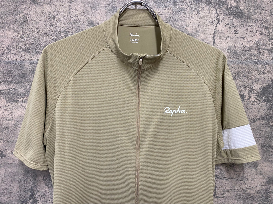 JH255 ラファ Rapha MEN'S CORE LIGHTWEIGHT JERSEY 半袖 サイクルジャージ ベーシュ XL