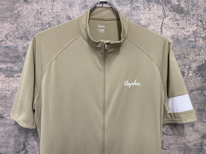 JH255 ラファ Rapha MEN'S CORE LIGHTWEIGHT JERSEY 半袖 サイクルジャージ ベーシュ XL