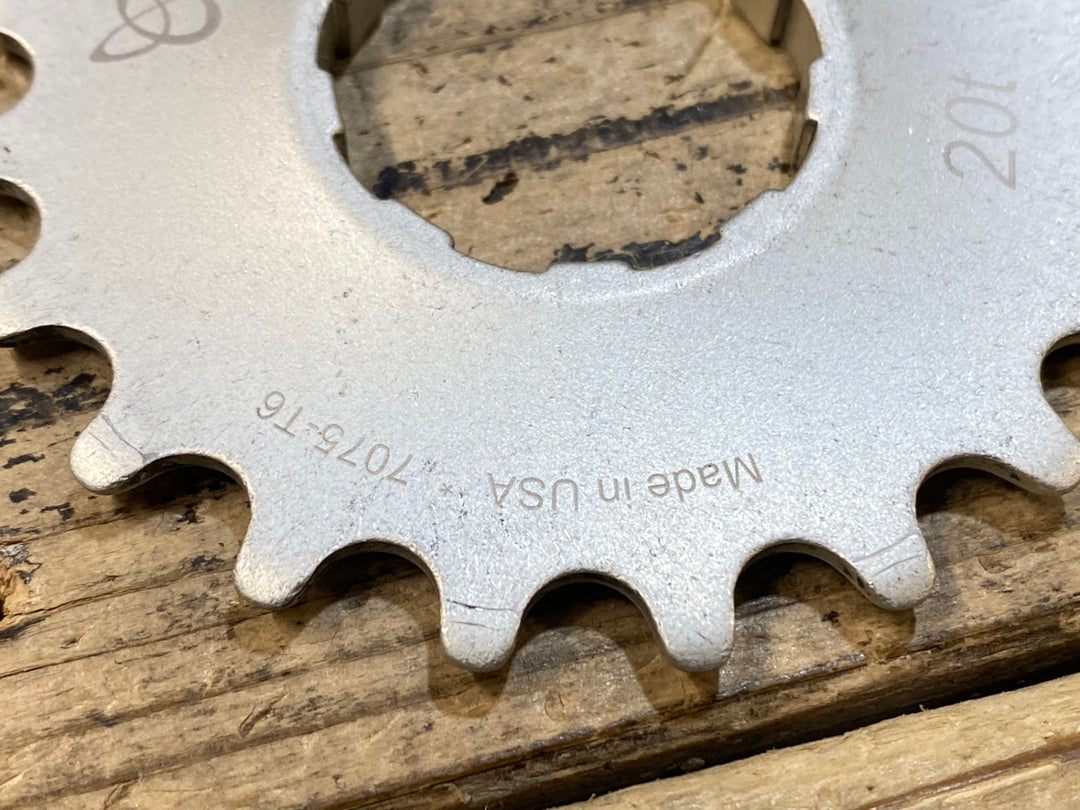 JX678 エンドレスバイク ENDLESS BIKES kick ass cog フリー用 シングルコグ 20t シルバー