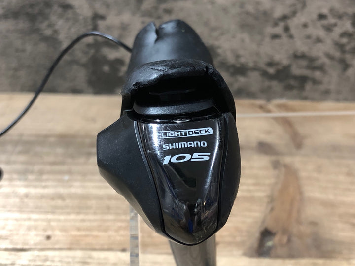JP718 シマノ SHIMANO 105 ST-5600 STIレバー ※ブラケットカバー劣化加水分解ケーブル断線,変則不良の為ジャンク