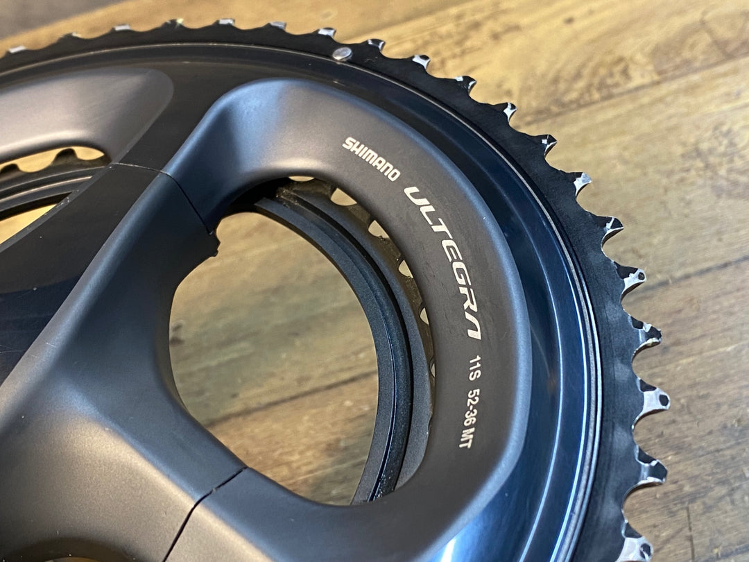 JI143 ジャイアント GIANT POWER PRO シマノ SHIMANO アルテグラ ULTEGRA FC-R8000 パワーメーター 52/36T 170mm ※右側接続不可のためジャンク