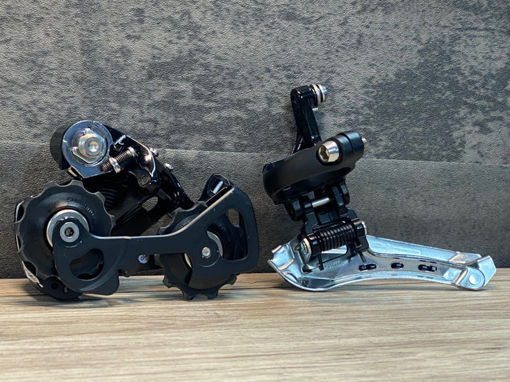 IZ948 シマノ SHIMANO 105 FD-5800 バンドΦ34.9 / RD-5800 SS 前後ディレイラーセット 2x11S 黒 ※ケーブルガイドちぎれ