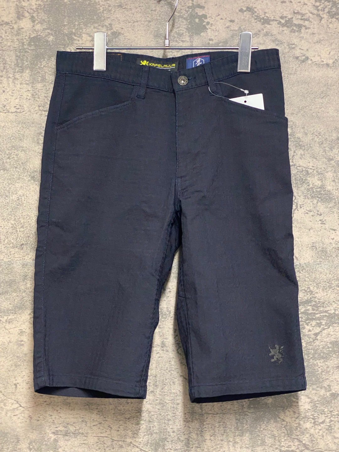 JO531 カペルミュール KAPELMUUR 児島デニム サイクルパンツ ハーフ 紺 千鳥 XS 未使用