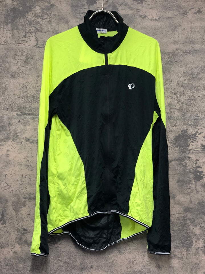 KL019 パールイズミ PEARL iZUMi 長袖 ウィンドブレーカー 蛍光 黃 黒 XL