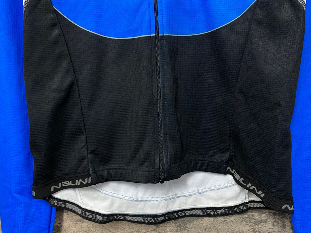 KD353 ナリーニ NALINI 長袖 サイクルジャージ  青 M 裏起毛