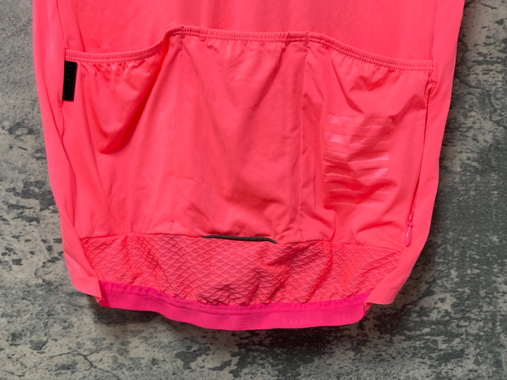 JD543 ラファ RAPHA PRO TEAM SHORT SLEEVE AERO JERSEY サイクルジャージ 半袖 ピンク L