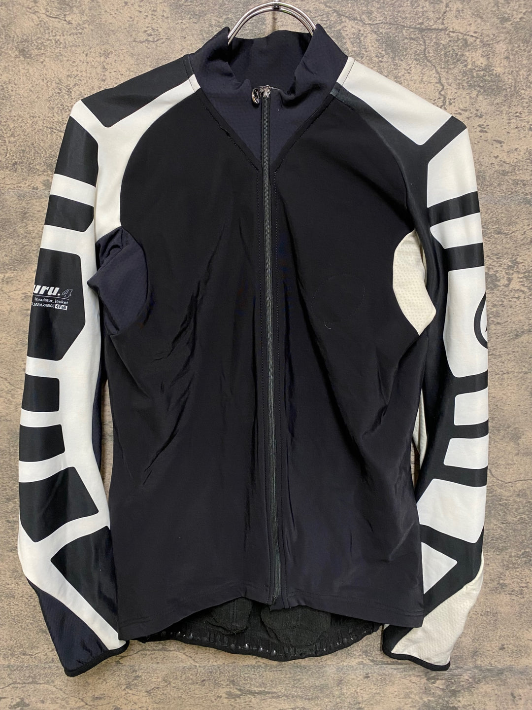 JR134 アソス ASSOS iJ.tiBuru.4 長袖 サイクルジャージ 白 黒 L 裏起毛