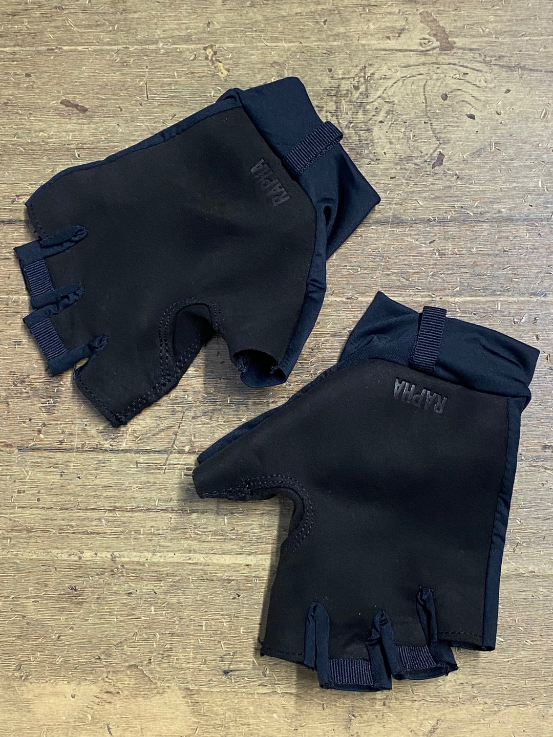 KB342 ラファ Rapha PRO TEAM MITTS 指切り グローブ 紺 黒 M