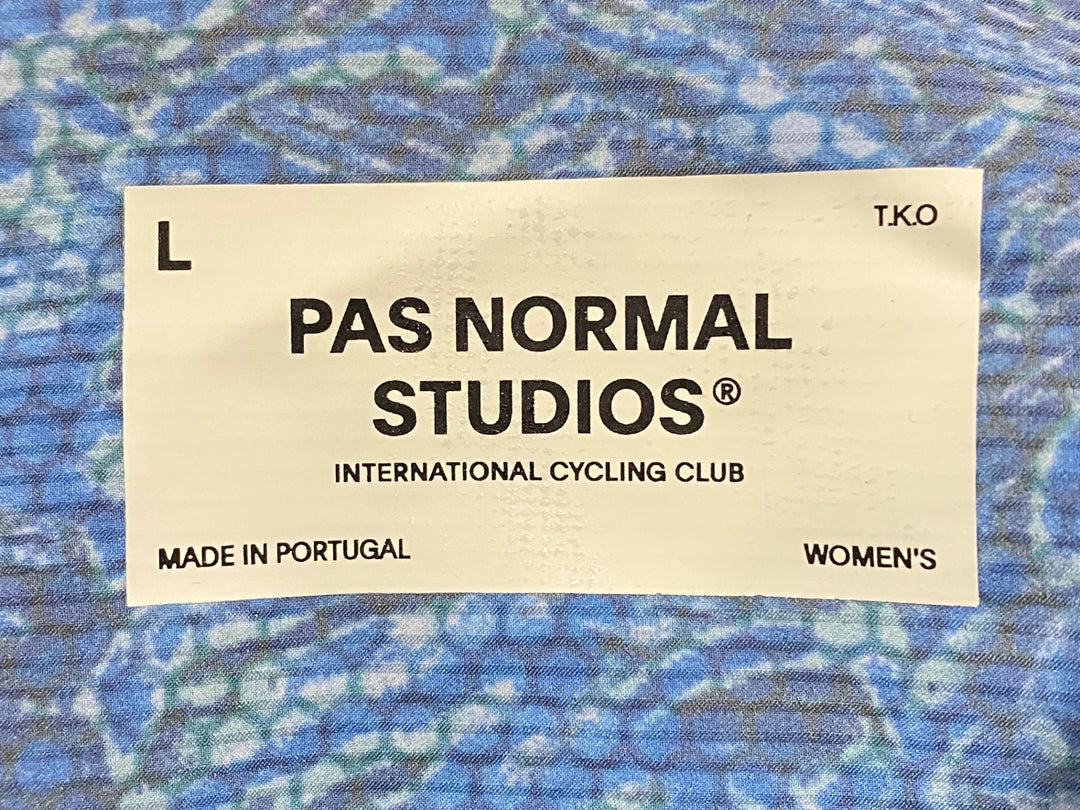 KJ305 パスノーマルスタジオ PAS NORMAL STUDIOS Women's T.K.O. Mechanism Pro Jersey 半袖 サイクルジャージ 青カモ L