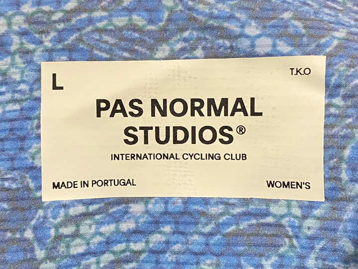 KJ305 パスノーマルスタジオ PAS NORMAL STUDIOS Women's T.K.O. Mechanism Pro Jersey 半袖 サイクルジャージ 青カモ L
