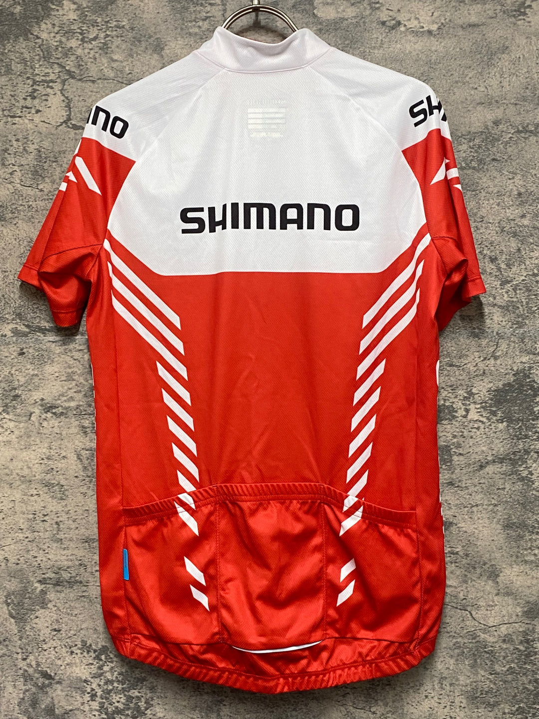 KF178 シマノ SHIMANO 半袖 サイクルジャージ 白 赤 L