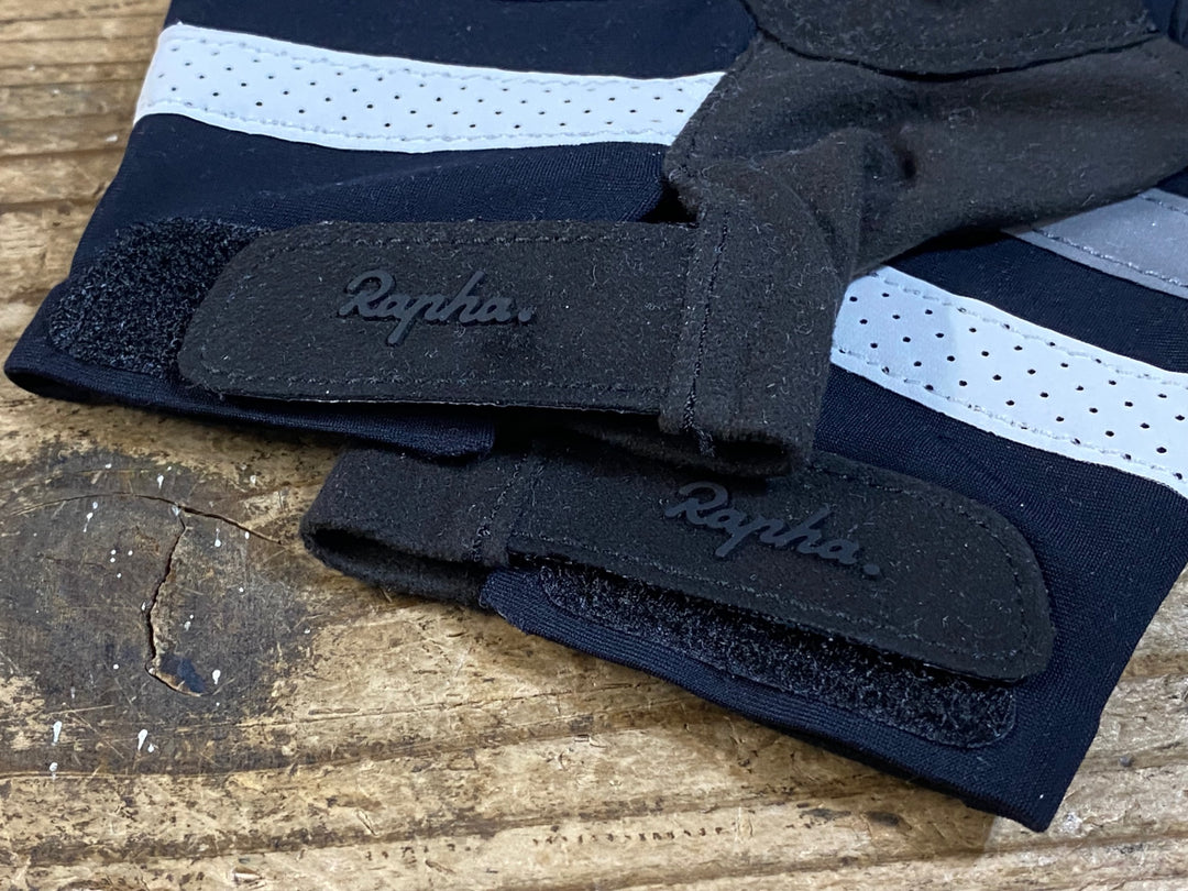 KH475 ラファ RAPHA BREVET MITTS 指抜き グローブ S 黒紺