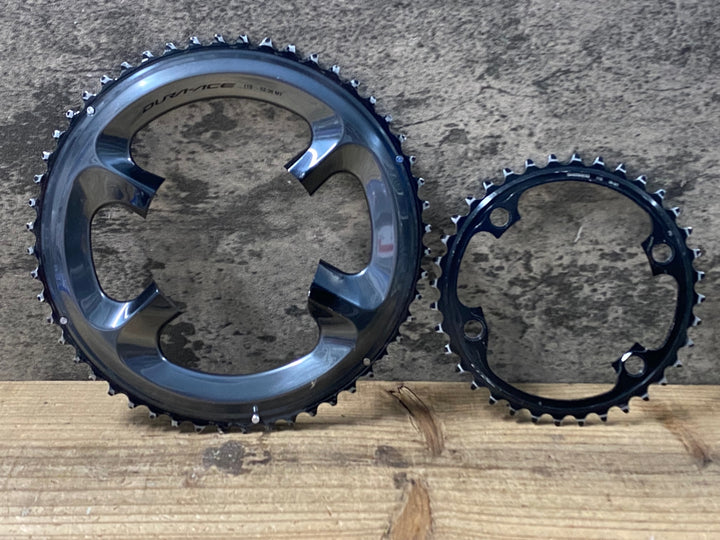 KM587 シマノ SHIMANO デュラエース DURA-ACE FC-R9100 チェーンリング 52/36T※ボルト欠品