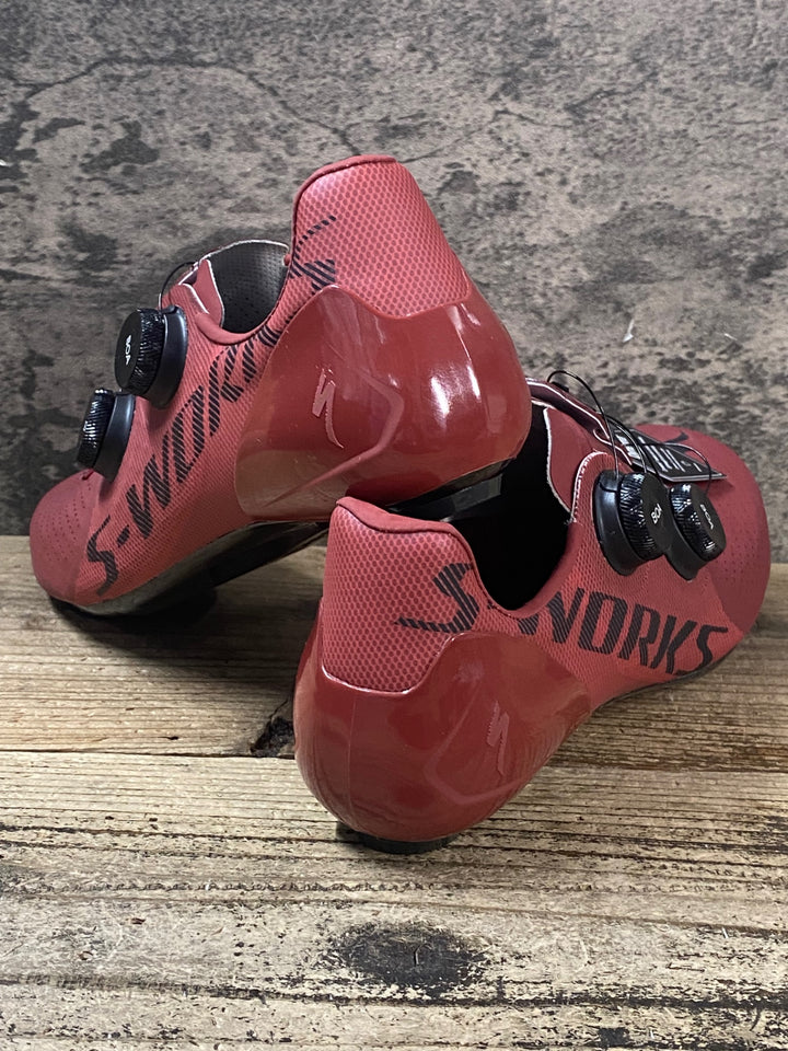JU841 スペシャライズド SPECIALIZED S-WORKS 7 RD ビンディングシューズ 赤 EU43
