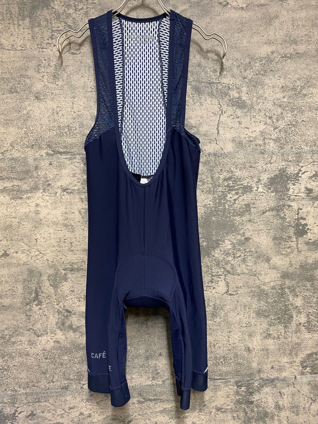 JN368 カフェドシクリステ Cafe du Cycliste Adele Man ビブショーツ 紺 S 裏起毛