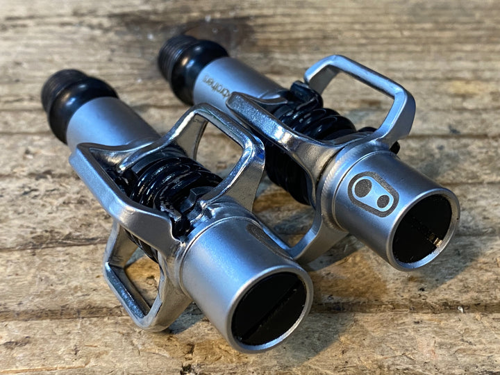 JX869 クランクブラザーズ CRANKBROTHERS エッグビーター EGGBEATER1 ビンディングペダル スチールシャフト 黒シルバー