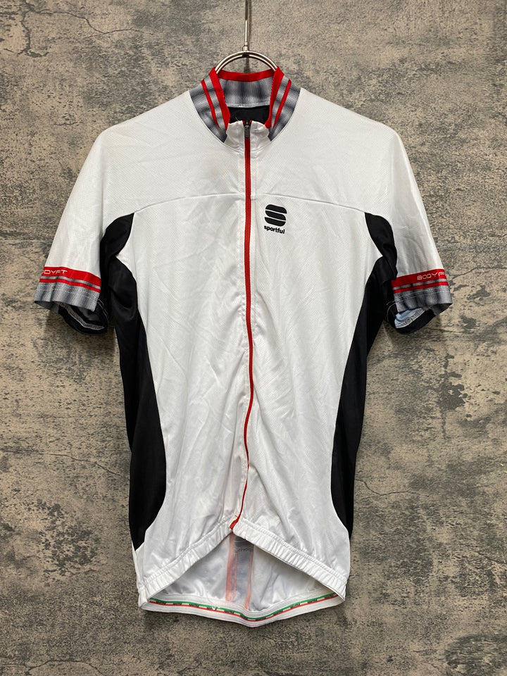 KF187 スポーツフル sportful 半袖 サイクルジャージ 白 M