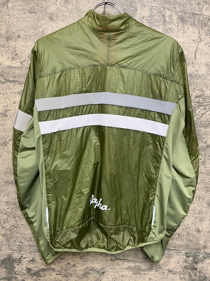 JQ361 ラファ Rapha BREVET INSULATED JACKET 長袖 サイクルジャケット 緑 M 裏起毛