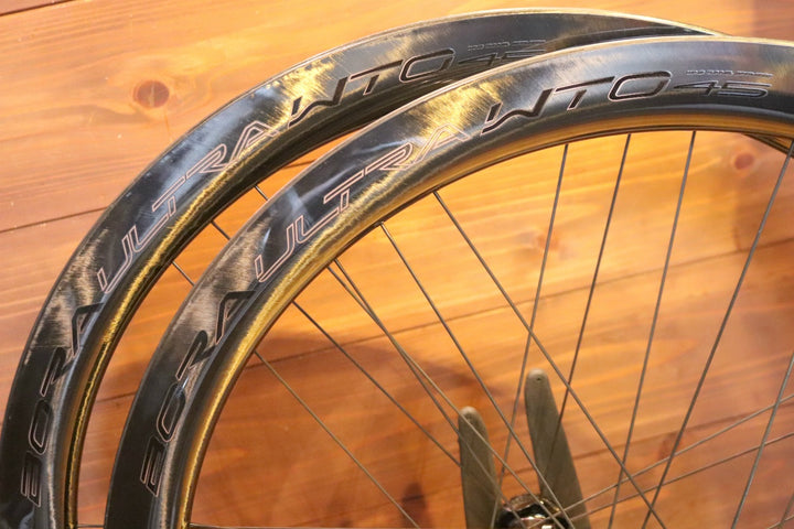 カンパニョーロ CAMPAGNOLO ボーラウルトラ BORA ULTRA WTO 45 DB C23 カーボン チューブレス ホイールセット シマノ12/11S ワイドリム 【東京南麻布店】