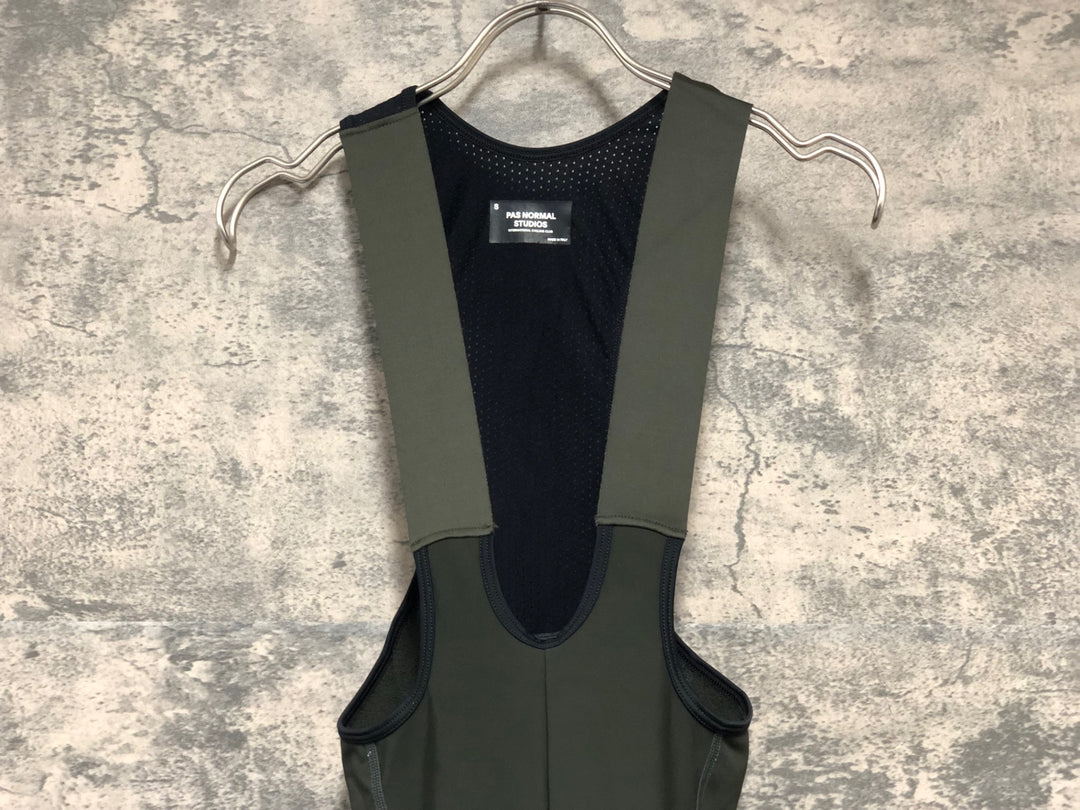 KK146 パスノーマルスタジオ PAS NORMAL STUDIOS MEN'S ESSENTIAL THERMAL BIBS 裏起毛 ビブショーツ Sサイズ