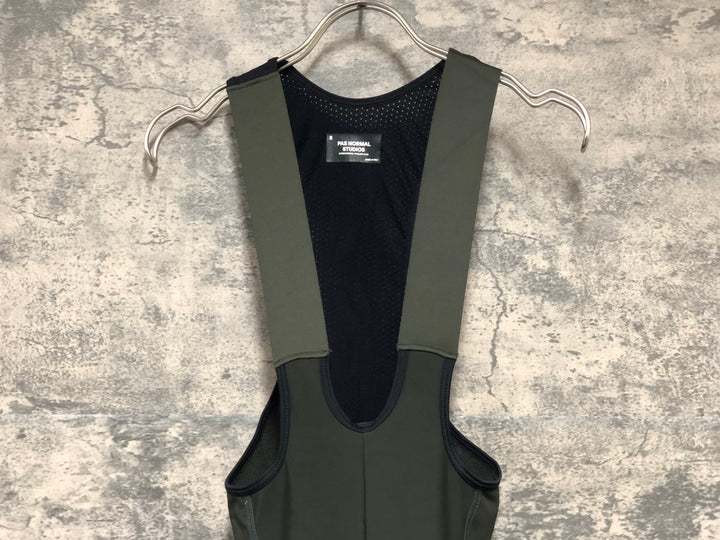 KK146 パスノーマルスタジオ PAS NORMAL STUDIOS MEN'S ESSENTIAL THERMAL BIBS 裏起毛 ビブショーツ Sサイズ