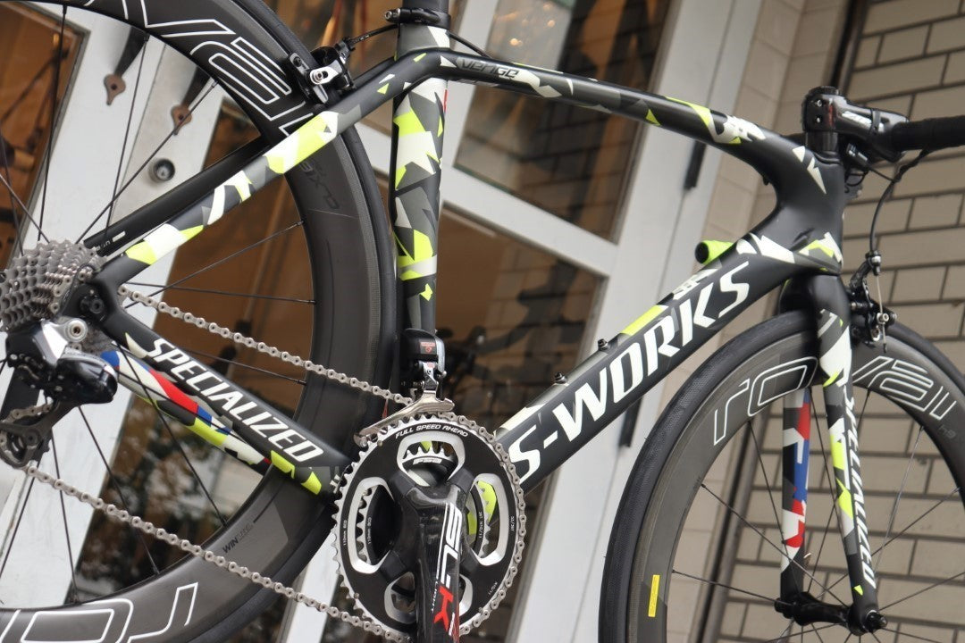 訳アリ スペシャライズド SPECIALIZED S-WORKS ヴェンジ VENGE 2015 52サイズ シマノ デュラエース 9070 MIX 11S カーボン ロードバイク 【横浜店】