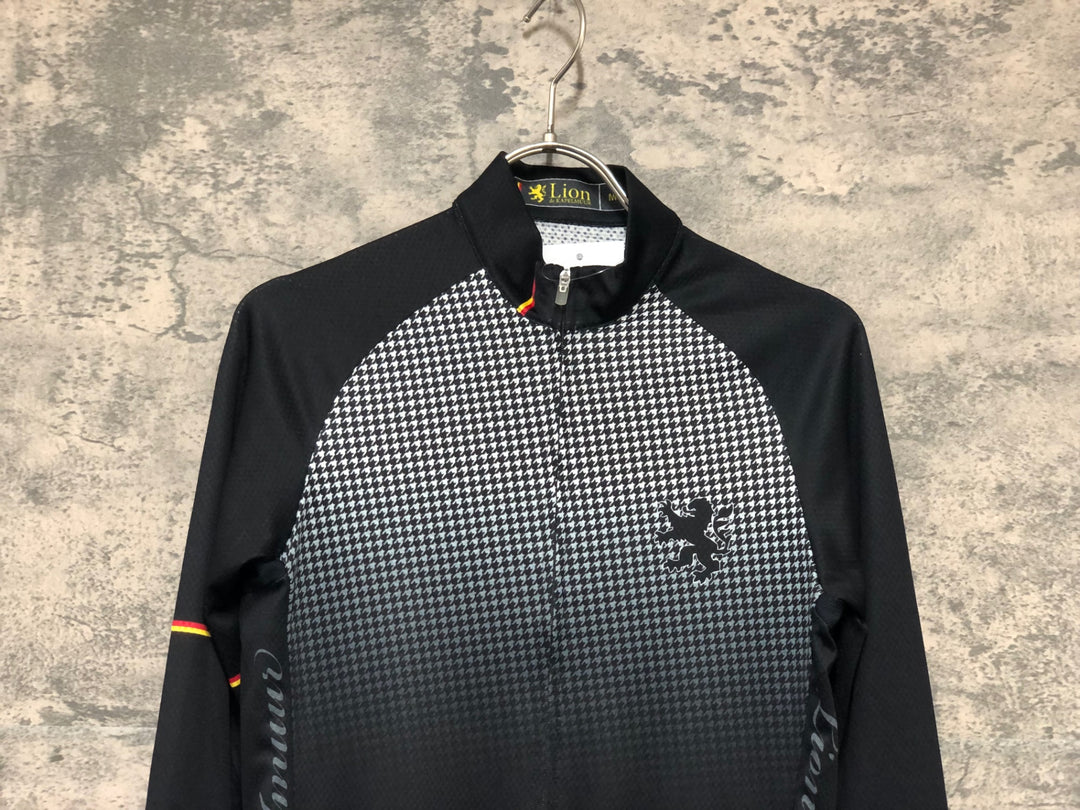 KL636 リオンドカペルミュール Lion de KAPELMUUR 長袖 サイクルジャージ 黒 M