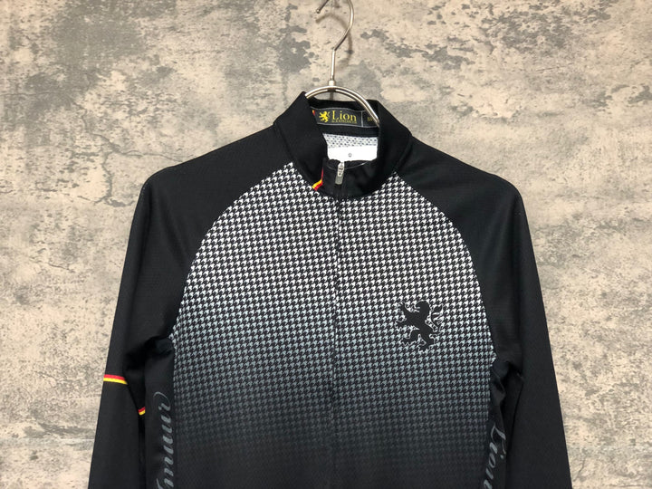 KL636 リオンドカペルミュール Lion de KAPELMUUR 長袖 サイクルジャージ 黒 M