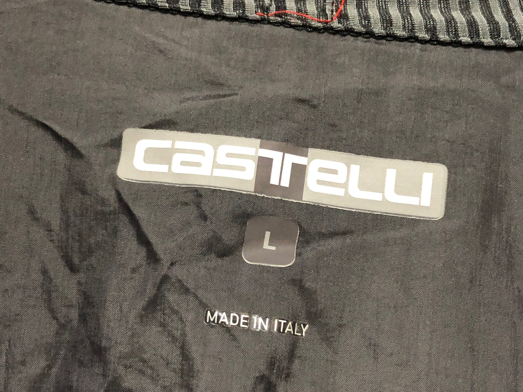 KA349 カステリ CASTELLI 長袖 サイクルジャケット グレー L 裏起毛