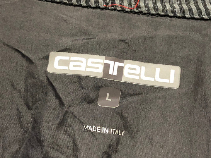 KA349 カステリ CASTELLI 長袖 サイクルジャケット グレー L 裏起毛