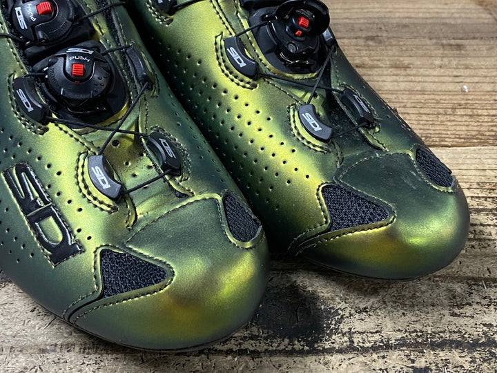 JS462 シディ SIDI ショット SHOT 2 3穴 ビンディングシューズ EU42 ゴールド/シルバー