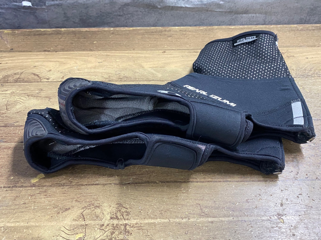 KA757 パールイズミ PEARL iZUMi シューズカバー 黒 L 裏起毛 WINDBREAK TITANIUM