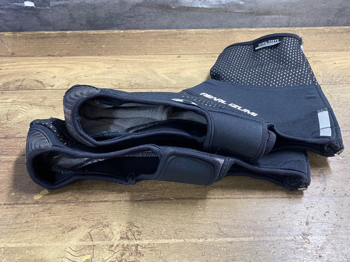 KA757 パールイズミ PEARL iZUMi シューズカバー 黒 L 裏起毛 WINDBREAK TITANIUM