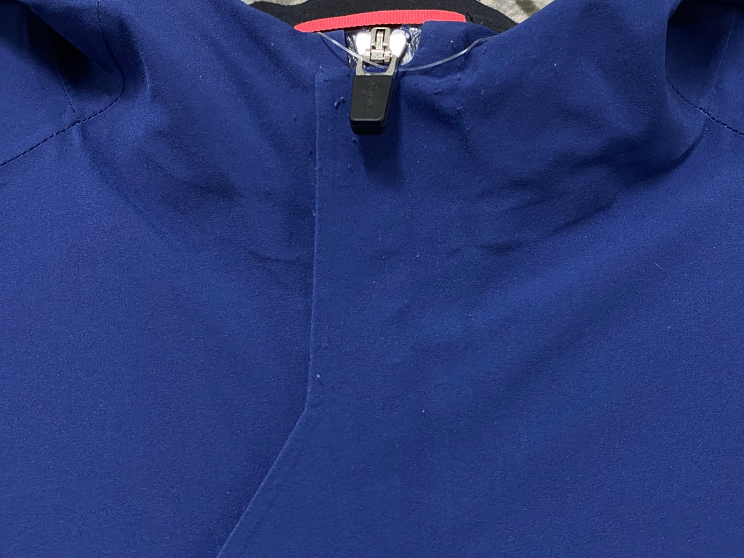 KA189 ラファ Rapha HOODED RAIN JACKET 長袖 レインジャケット 濃紺 XL ※スレ大